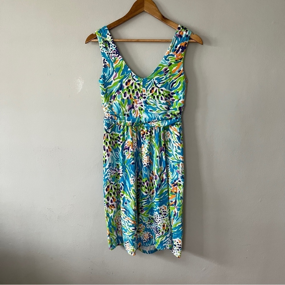 Lilly Pulitzer Sea Soiree Shianne V-Neck Above The Knee Dress Size Small - Picture 5 of 5